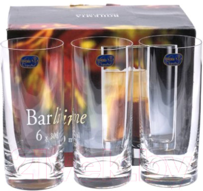 Набор стаканов Bohemia Crystal Barline 25089/300 - фото 2 - id-p223166082