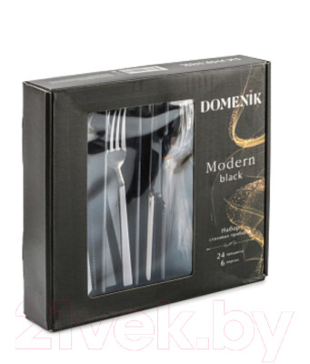 Набор столовых приборов Domenik Modern Black DMC155 - фото 3 - id-p223178270