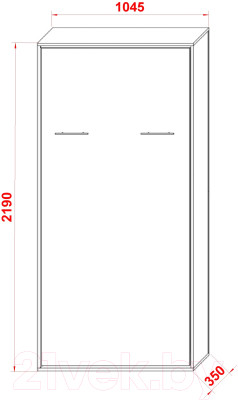 Шкаф-кровать трансформер Макс Стайл Smart 18мм 90x200 - фото 6 - id-p223185510