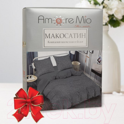 Комплект постельного белья Amore Mio Мако-сатин Shine Sky GY Микрофибра Евро / 34181 - фото 6 - id-p223180945
