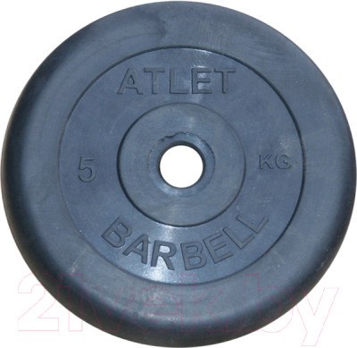 Диск для штанги MB Barbell Atlet d26мм 5кг - фото 1 - id-p223184243