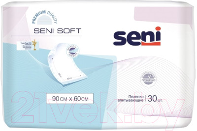 Набор пеленок одноразовых впитывающих Seni Soft 90x60 - фото 1 - id-p223167459
