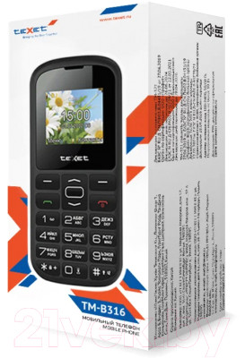 Мобильный телефон Texet TM-B316 - фото 4 - id-p223181586