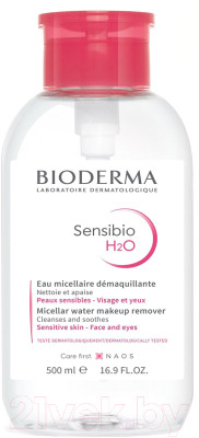 Мицеллярная вода Bioderma Sensibio H2O с помпой - фото 1 - id-p223169286