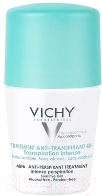 Антиперспирант шариковый Vichy Deodorants против избыточного потоотделения 48ч - фото 1 - id-p223169660