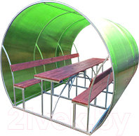Беседка КомфортПром Пион 3м с покрытием