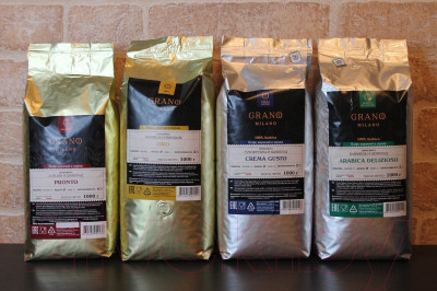 Кофе в зернах Grano Milano Arabica Delizioso - фото 4 - id-p223183126