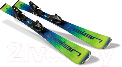 Горные лыжи с креплениями Elan 2021-22 Youth Rc Ace Quick Shift 130-150 & EL 7.5 / AFAHSE21 - фото 2 - id-p223169756