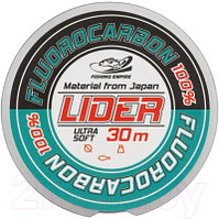 Леска флюорокарбоновая Fishing Empire Lider Fluorocarbon 100% 0.50мм 30м / FL-0150