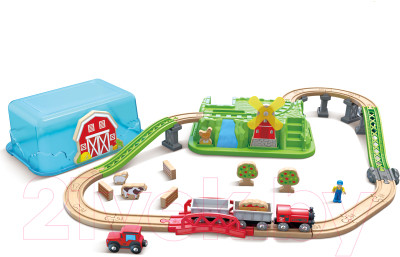 Железная дорога игрушечная Hape Сельский поезд / E3772_HP - фото 3 - id-p223169822