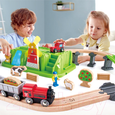 Железная дорога игрушечная Hape Сельский поезд / E3772_HP - фото 6 - id-p223169822