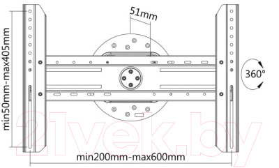 Кронштейн для телевизора SBOX PLB-1246F - фото 6 - id-p223177029