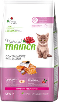 Сухой корм для кошек Trainer Natural Kitten Salmon - фото 1 - id-p223183997