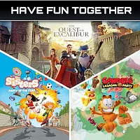 Have Fun Together - Garfield Lasagna Party, The Sisters: Party of the Year, The Quest of Excalibur Bundle PS,