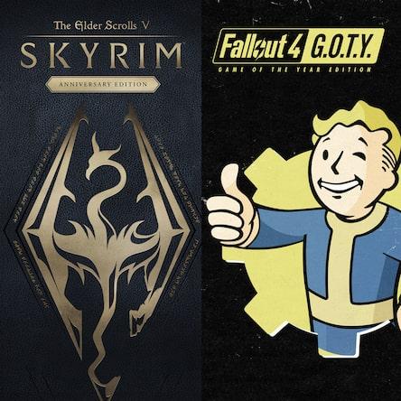 Skyrim Anniversary Edition + Fallout 4 G.O.T.Y Bundle PS, PS4, PS5 - фото 1 - id-p223190922