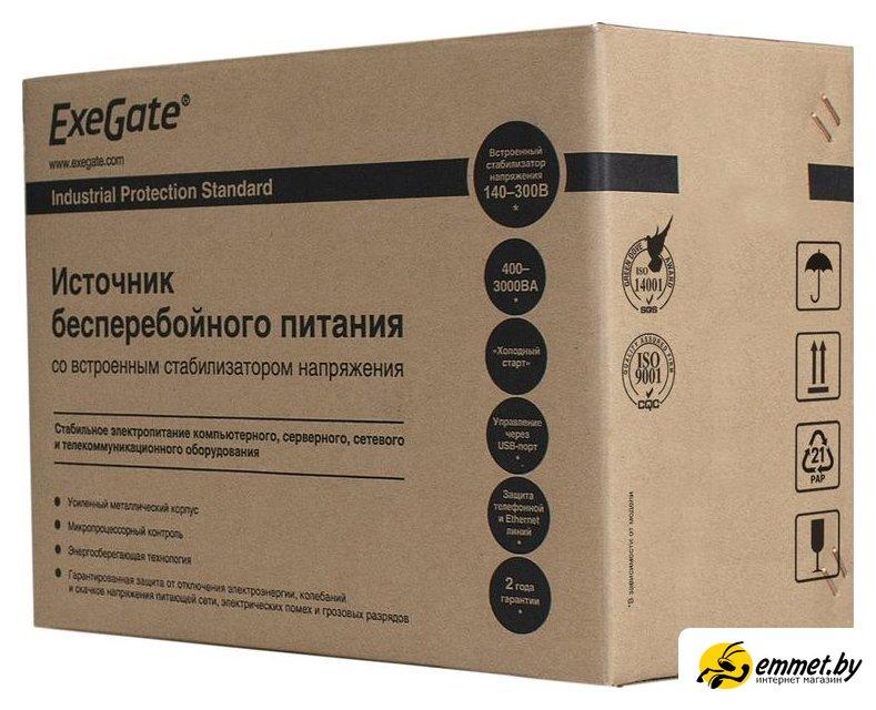 Источник бесперебойного питания ExeGate Power Smart ULB-850.LCD.AVR.EURO.RJ.USB - фото 3 - id-p223191825