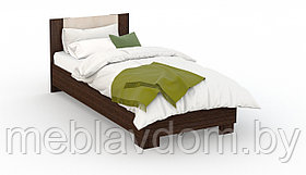 Кровать Аврора 120*200 с основанием венге/дуб молочный
