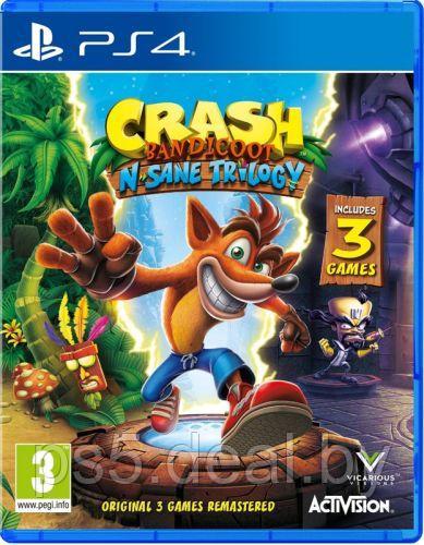 Sony Crash Bandicoot N-Sane Trilogy для PlayStation 4 / Краш Бандикут трилогия ПС4 - фото 1 - id-p223192255