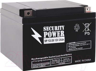 Батарея для ИБП Security Power SP 12-26 - фото 1 - id-p223197283