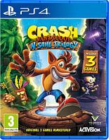 PS4 Уценённый диск обменный фонд Crash Bandicoot N-Sane Trilogy для PlayStation 4 / Крэш Бандикут трилогия ПС4