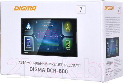 Бездисковая автомагнитола Digma DCR-600 - фото 6 - id-p223195456