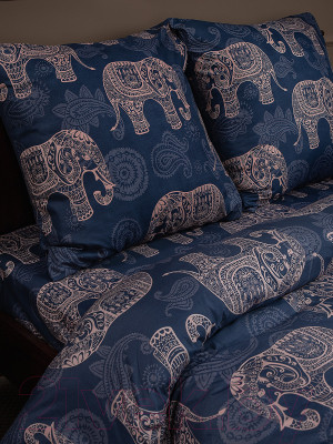 Комплект постельного белья Amore Mio Мако-сатин Elephants Микрофибра 2сп / 92998 - фото 5 - id-p223195772