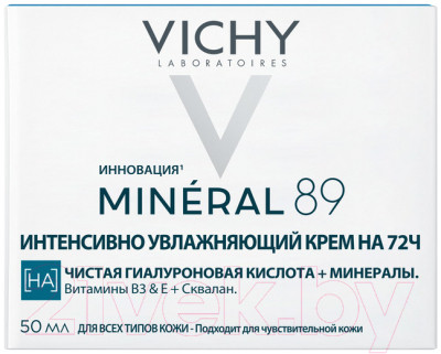 Крем для лица Vichy Mineral 89 Интенсивно увлажняющий 72ч Для всех типов кожи - фото 3 - id-p223206084