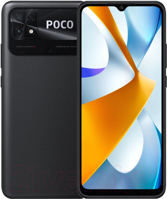 Смартфон POCO C40 4GB/64GB (Power Black EU) - фото 1 - id-p223205215