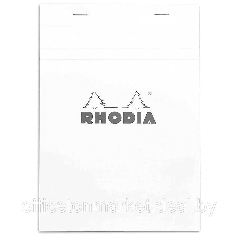 Блокнот "Rhodia", А5, 80 листов, клетка, белый - фото 1 - id-p221818677