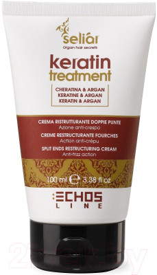Крем для волос Echos Line Seliar Keratin Treatment против секущихся кончиков - фото 1 - id-p223206294