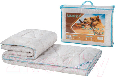 Одеяло PANDORA Верблюжья шерсть тик стандартное 172x205 - фото 2 - id-p223201211