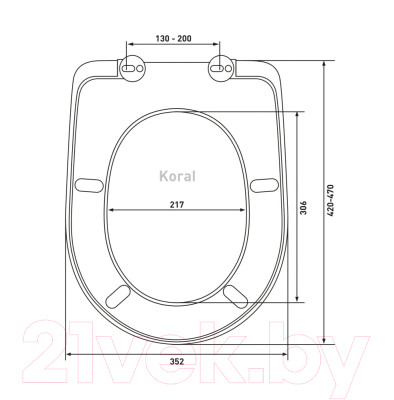 Сиденье для унитаза Berges Koral A / 011201 - фото 3 - id-p223204067