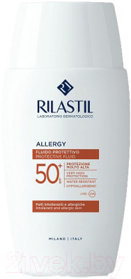 Крем солнцезащитный Rilastil Allergy Флюид для чувствительной и реактивной кожи SPF 50+ - фото 1 - id-p223207625