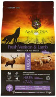 Сухой корм для собак Ambrosia Grain Free для всех пород с олениной и ягненком / U/AVL2