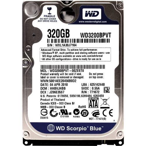 Жесткий диск (HDD) SATA WD Blue 320Gb (с разбора) - фото 1 - id-p221584863