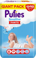 Подгузники-трусики детские Pufies Pants Sensitive Extra Large 15+кг