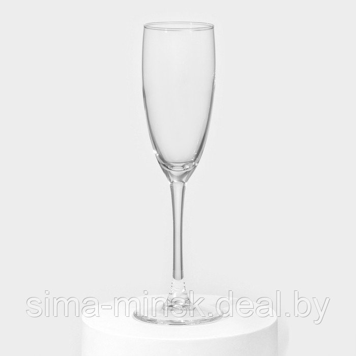 Набор стеклянных бокалов для шампанского «Эталон», 170 мл, 6 шт - фото 2 - id-p223210986