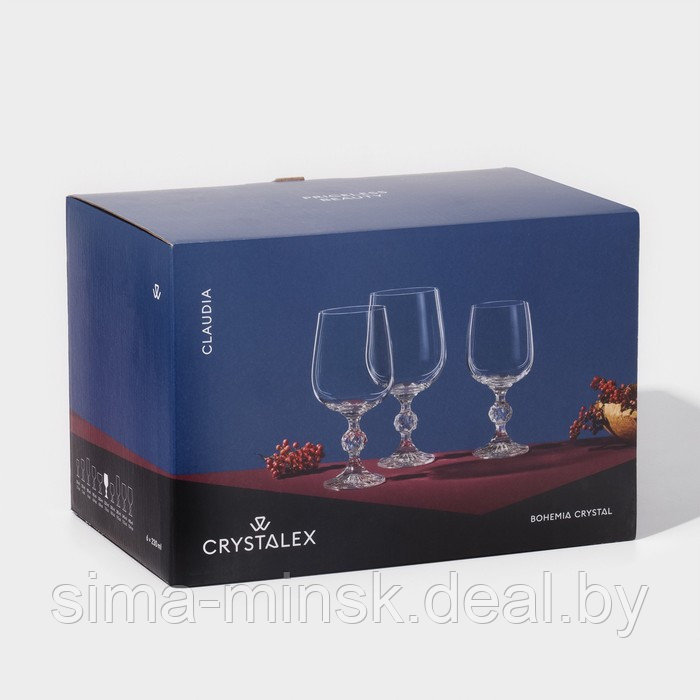 Набор бокалов для вина «Клаудия», 230 мл, 6 шт - фото 6 - id-p223210988