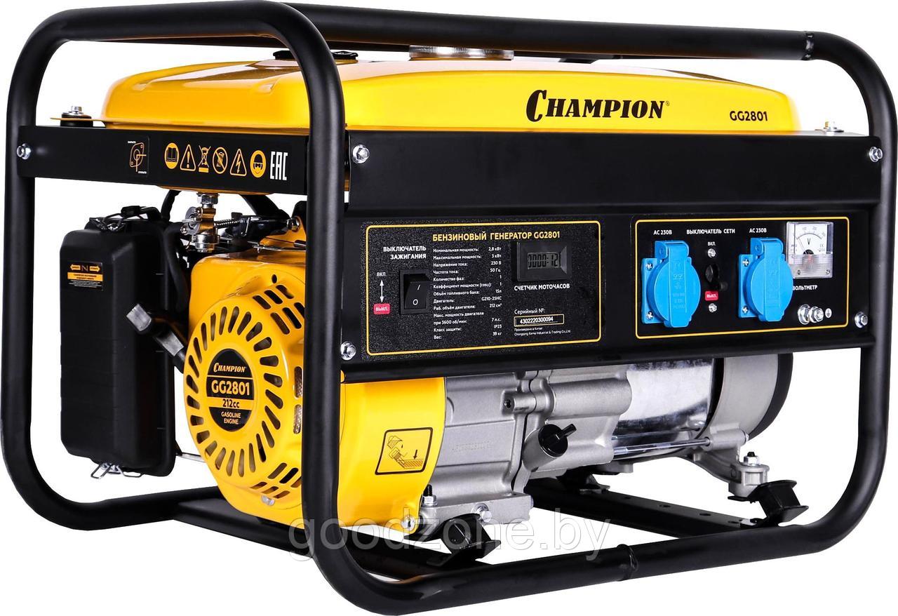 Бензиновый генератор Champion GG2801 - фото 1 - id-p223211422