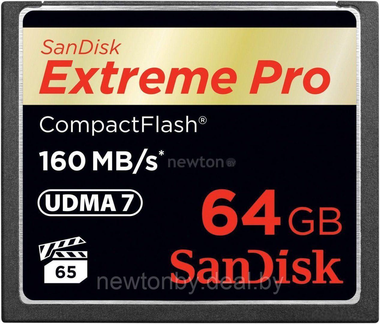 Карта памяти SanDisk Extreme Pro CompactFlash 64GB (SDCFXPS-064G-X46)