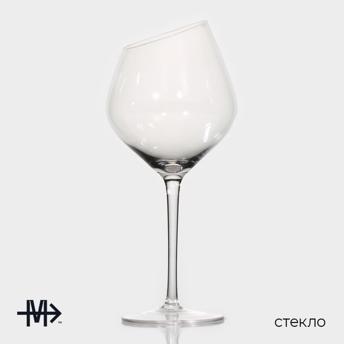 Набор бокалов стеклянных для вина Magistro «Иллюзия», 550 мл, 10×24 см, 2 шт, цвет прозрачный - фото 2 - id-p223214212