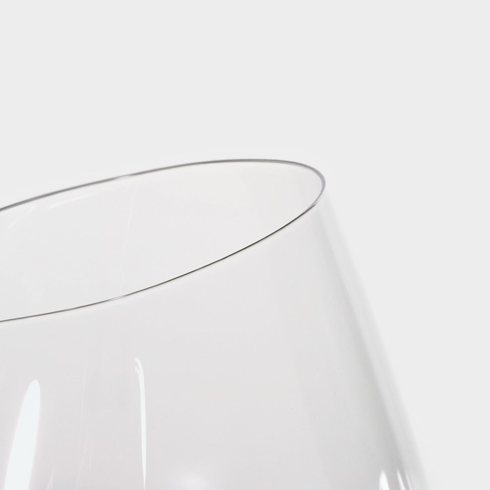 Набор бокалов стеклянных для вина Magistro «Иллюзия», 550 мл, 10×24 см, 2 шт, цвет прозрачный - фото 3 - id-p223214212