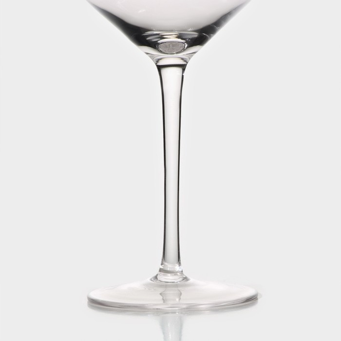 Набор бокалов стеклянных для вина Magistro «Иллюзия», 550 мл, 10×24 см, 2 шт, цвет прозрачный - фото 4 - id-p223214212