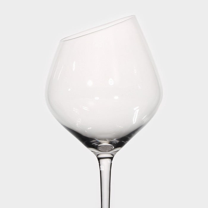 Набор бокалов стеклянных для вина Magistro «Иллюзия», 550 мл, 10×24 см, 2 шт, цвет прозрачный - фото 5 - id-p223214212