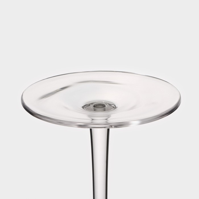 Набор бокалов стеклянных для вина Magistro «Иллюзия», 550 мл, 10×24 см, 2 шт, цвет прозрачный - фото 6 - id-p223214212