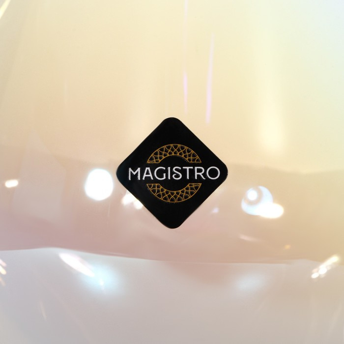 Набор бокалов стеклянных для вина Magistro «Иллюзия», 550 мл, 10×24 см, 2 шт, цвет перламутровый - фото 7 - id-p223214213