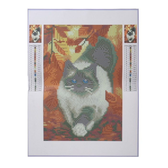 Алмазная мозаика с полным заполнением «Кошка» 20х30 см - фото 3 - id-p223214660