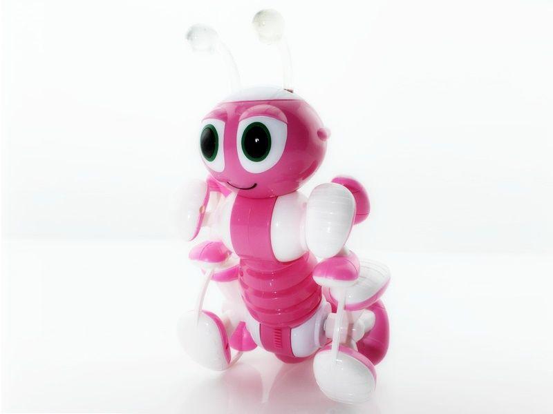Р/У робот-муравей трансформируемый, звук, свет, танцы (розовый) - фото 1 - id-p223216346