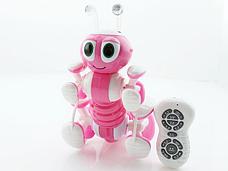 Р/У робот-муравей трансформируемый, звук, свет, танцы (розовый), фото 3