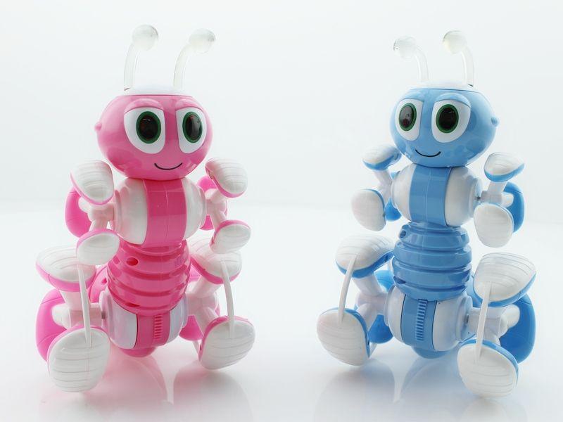 Р/У робот-муравей трансформируемый, звук, свет, танцы (розовый) - фото 4 - id-p223216346